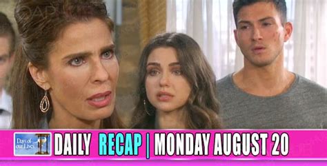 To make sure you never miss an episode, subscribe to Peacock. . Days of our lives recaps today
